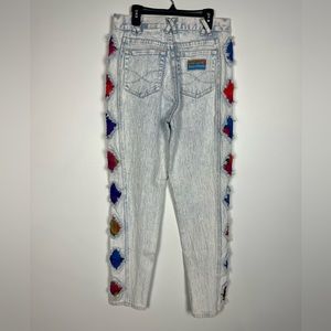 Vintage “Anti-Basic” acid wash jeans with side detail. Size 11/12